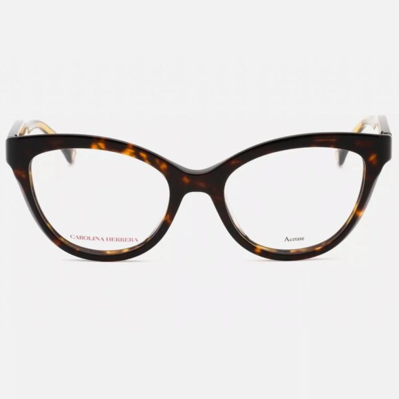 New Carolina Herrera Women's Cat eye Eyeglasses $425 - Picture 2 of 2